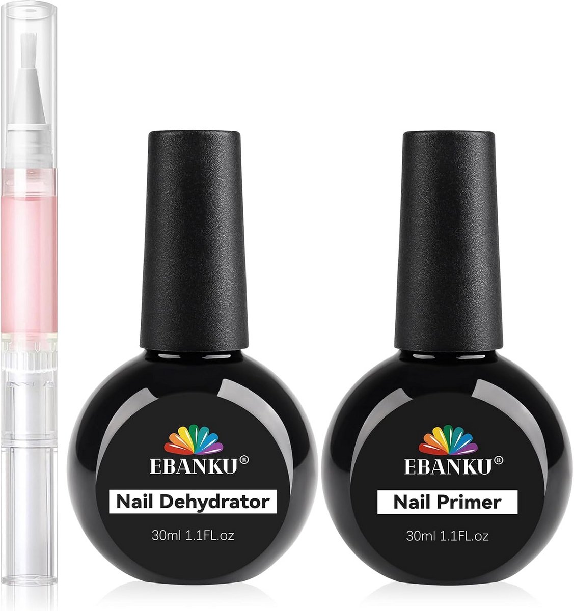Professionele Nagel Starterset: Dehydrator, Primer en Nagelriemolie voor Gellak en Acryl