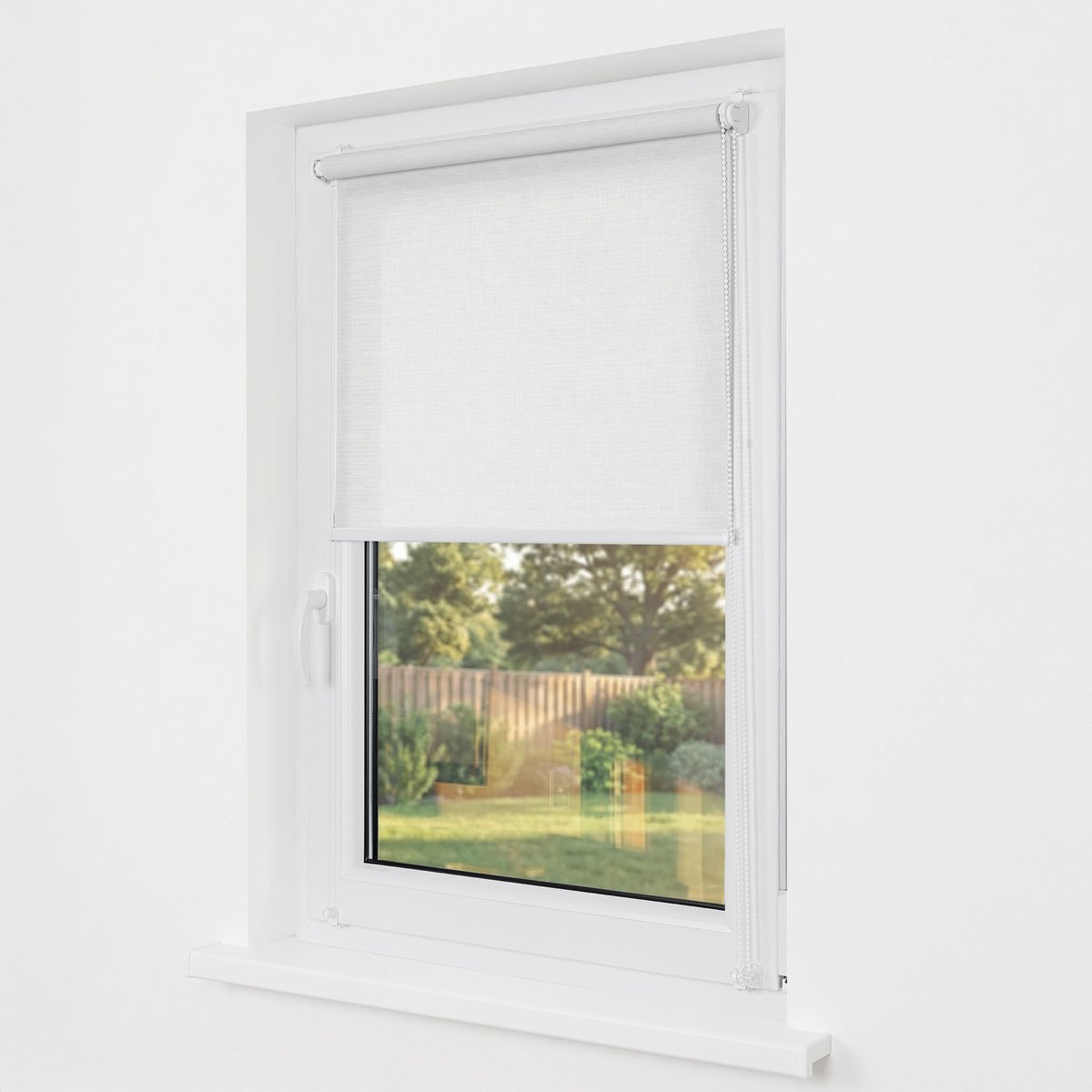 Estika Klemmfix rolgordijn zonder boren 120x220 cm wit lichtdoorlatend