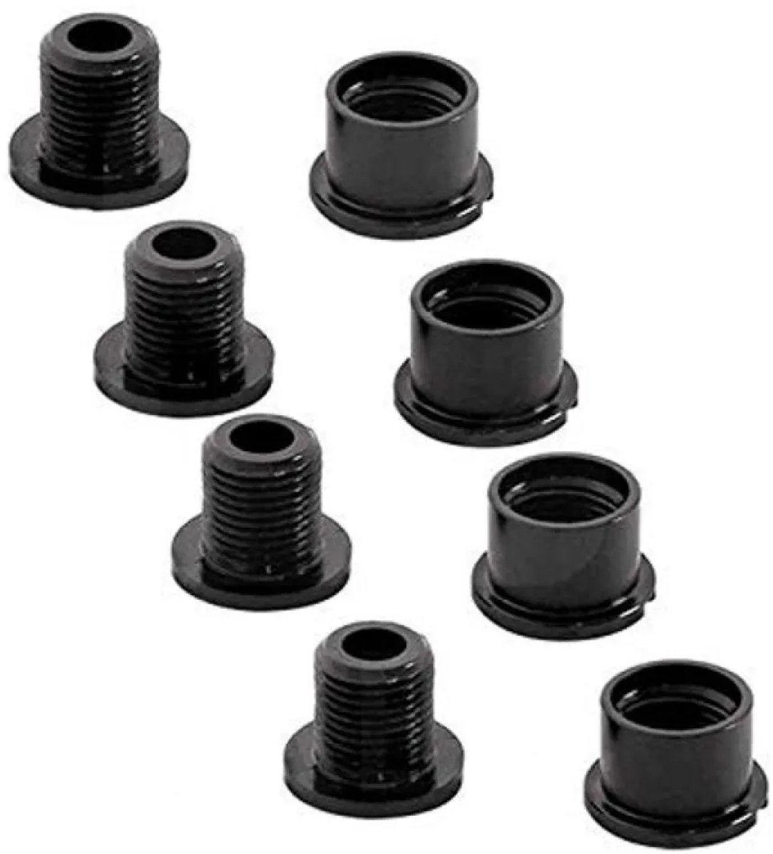 Easton 8 Bolt+4 Nut Pack Kettingblad Schroefset Zwart