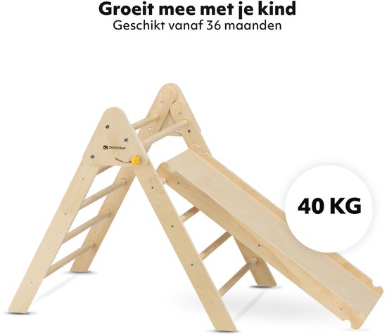 Helling- en glijbaan | Hout | Pikler | Bekius
