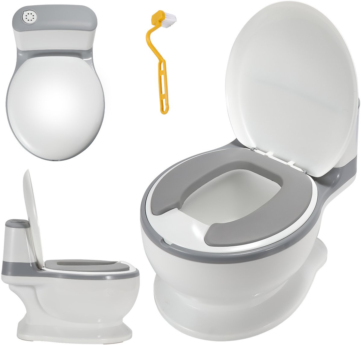 Peuter plaspotje met realistische toiletfunctie – comfortabel kinderpotje tot 50 kg