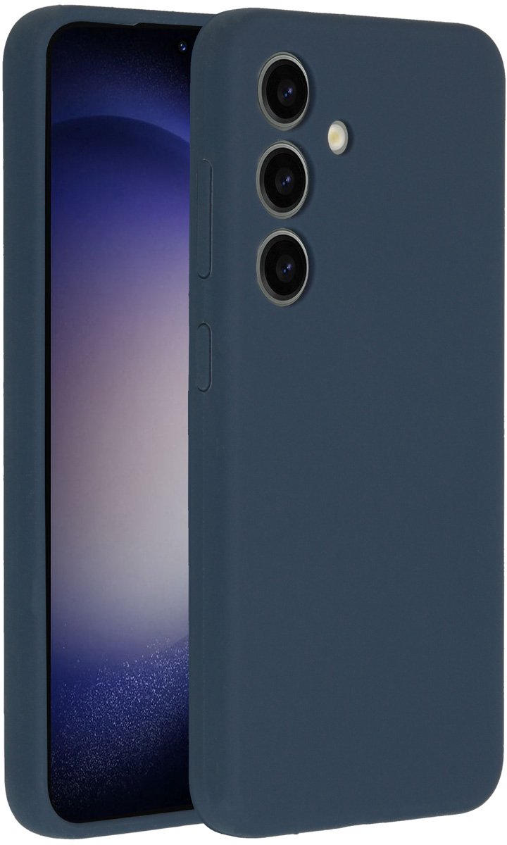 Accezz Liquid Silicone Backcover Samsung Galaxy S24 Donkerblauw