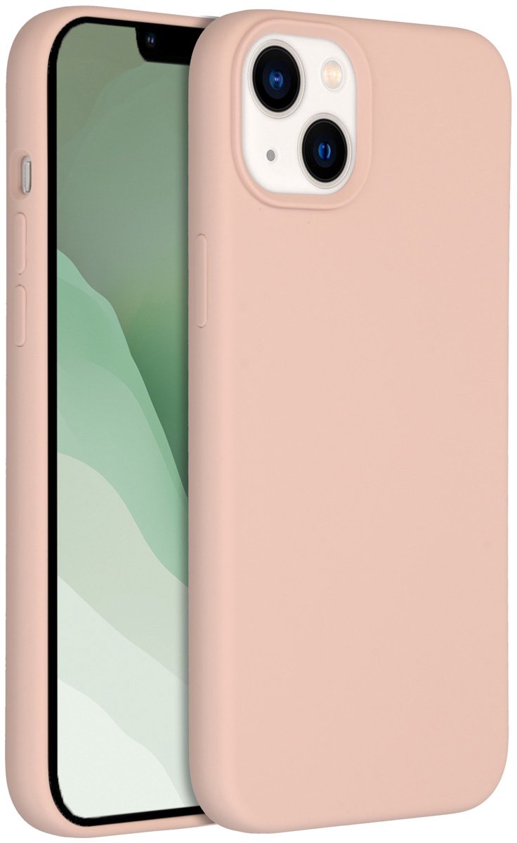 Accezz Hoesje - Geschikt voor Apple iPhone 14 Plus - Liquid Silicone Backcover - Roze