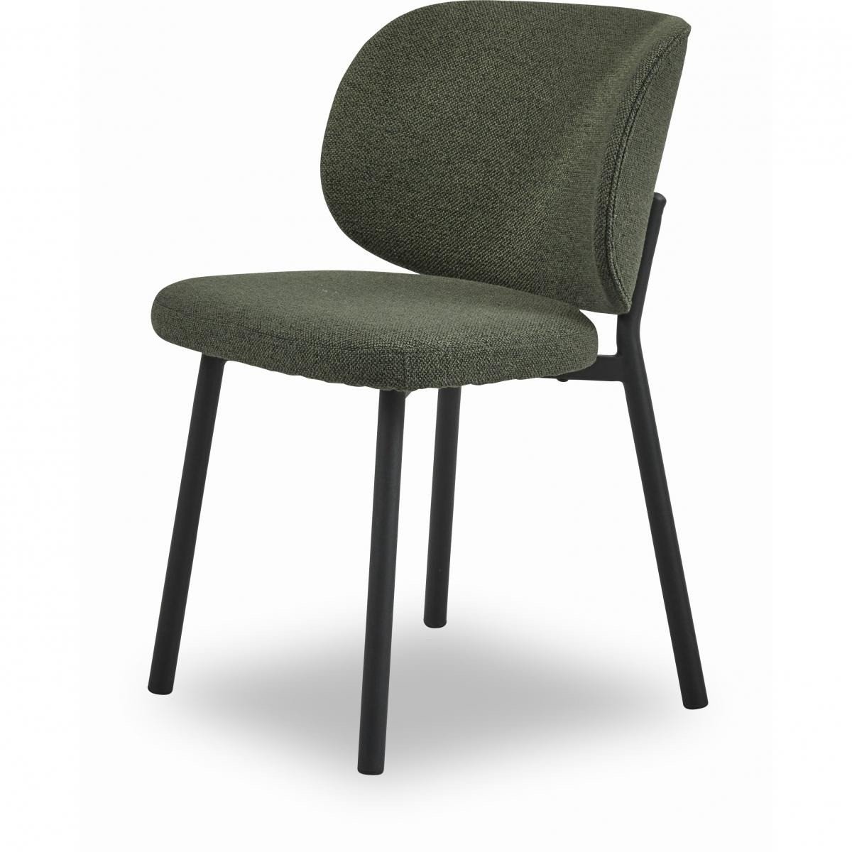 Nordic Home - Milly eetkamerstoel bouclé - groen