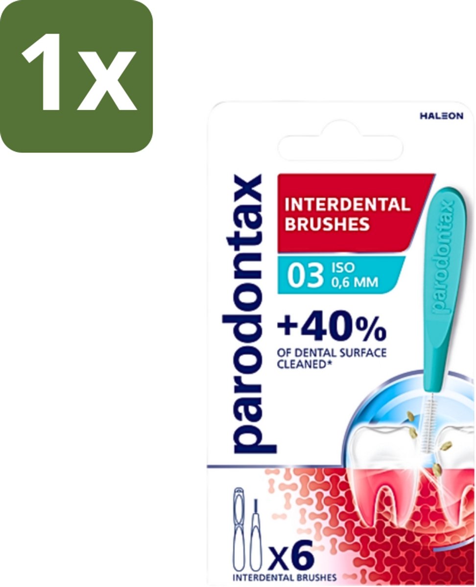 Parodontax - Ragers - Interdentale Ragers 0,6 mm - ISO Maat 3 - 6 ragers - 1 stuk