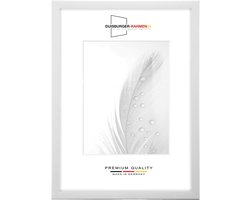 Op Maat Gemaakte Fotolijst 35x50cm - 35mm Brede Houten Lijst met Ontspiegeld Glas