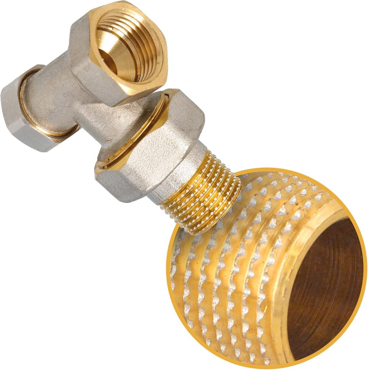 Thermostaatset voor radiatoren met hoekuitvoering en verwarming accessoires
