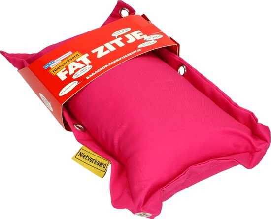 Niet Verkeerd Bagagedragerkussen - Waterdicht - Comfortabel - Roze - 35x18x6 cm