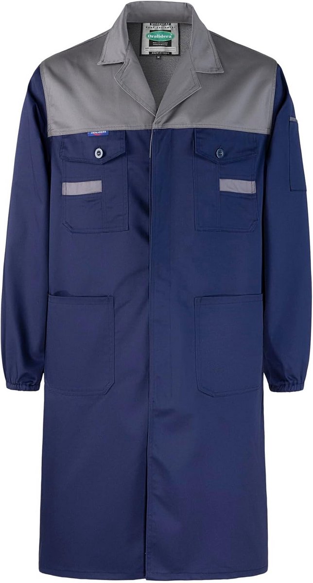 Heren Werkjas Blauw Lange Mouwen Laboratoriumjack Machinebouw