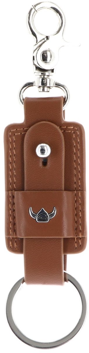 Golden Head Leren sleutelhanger Polo Schlüsselanhänger 5156 Cognac bruine
