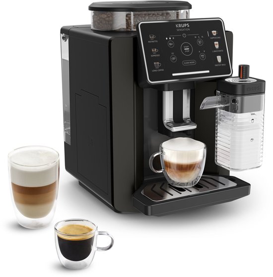 Krups Sensation Milk EA9129 - Volautomatische Espressomachine - Geïntegreerd Melksysteem - 6 recepten - One-Touch Cappuccino