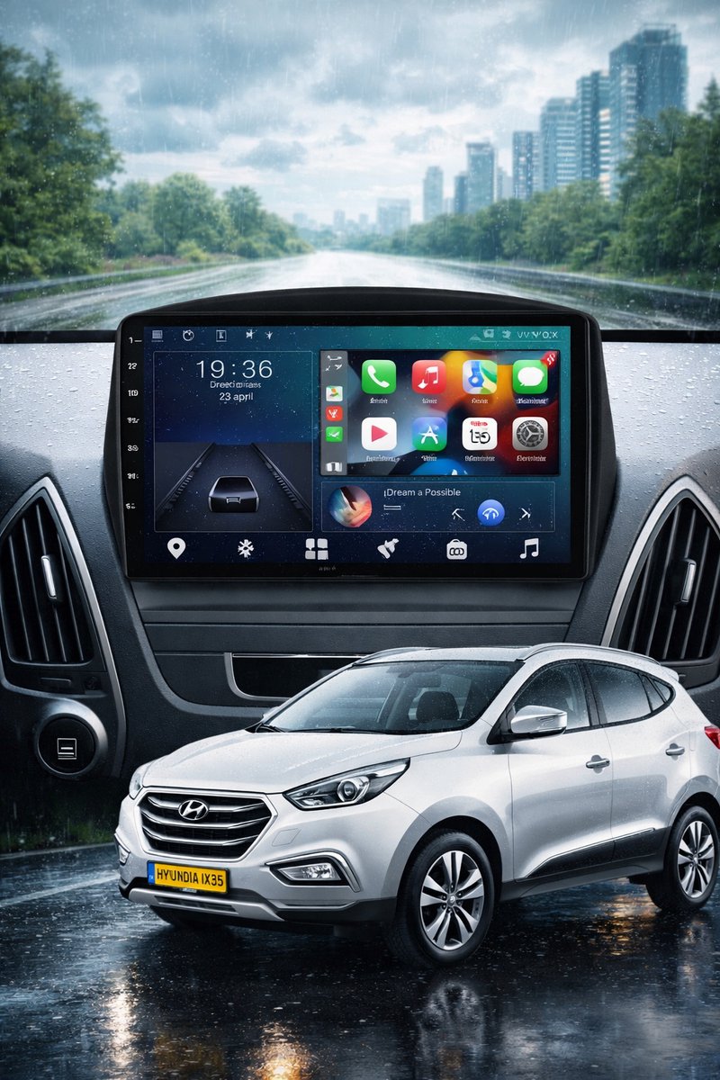 ADIVOX 9 inch T4 geschikt voor Hyundai iX35 2010-2015 Android 15 CarPlay/Auto/Wifi/RDS/DSP/5G/QLED/DAB+