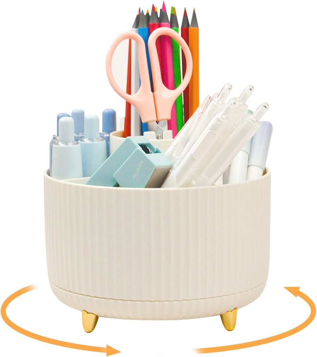 Multifunctionele Draaibare Bureau-organizer voor Kinderen met Sorteervakken