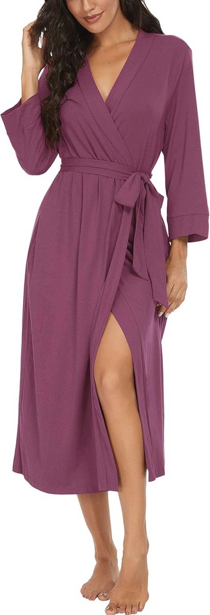 Zachte lange of korte badjas voor dames - Gebreide kimono gewaden voor optimaal comfort