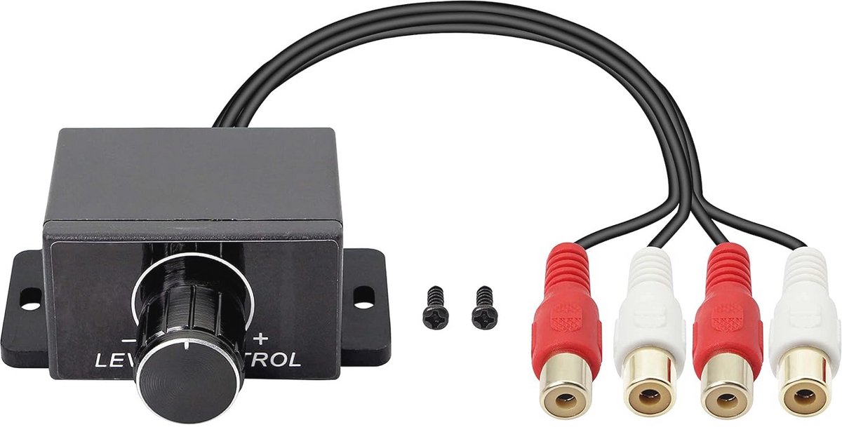 Universele RCA Level Controller voor Auto en Thuis Audio