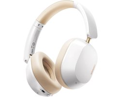UGREEN HiTune Max5c Bluetooth Headphones Over Ear with Hybrid Active Noise Cancellation, High-Resolution Audio, LDAC, 75h Battery, Bluetooth 5.4, Spatial Audio, EQ in App, Dual Jack (White)