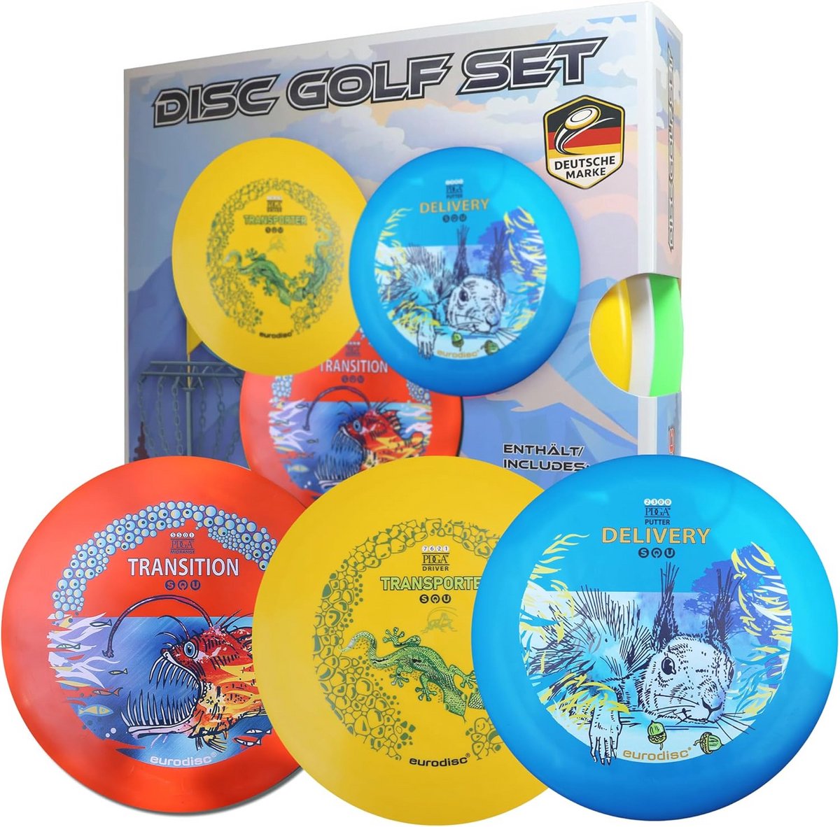 Eurodisc Discgolf start set standaard