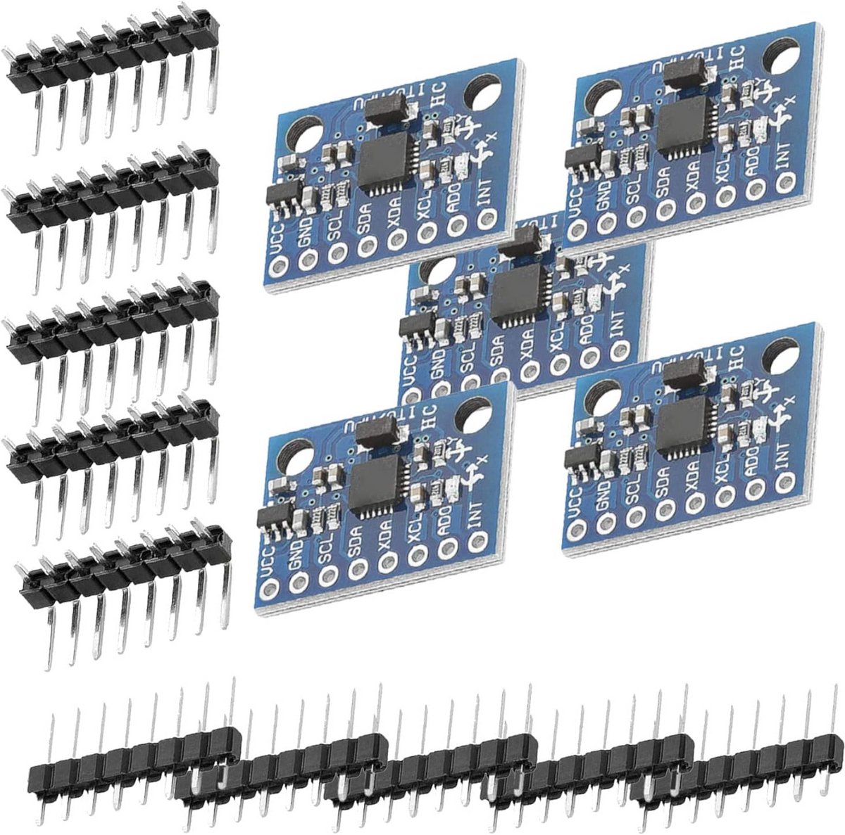 3x GY-521 3-Assige Gyroscoop en Versnellingsmeter voor Arduino - Inclusief E-Book