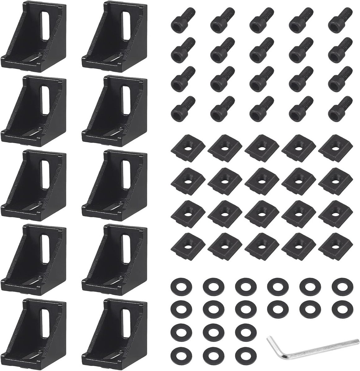 10 Stuks 3030 Aluminium Hoekmontagebeugels voor L-vormige Beugels