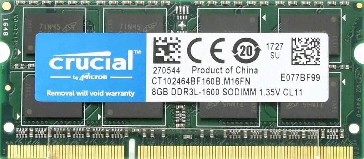 8GB DDR3L Geheugen Upgrade voor Laptop - Verhoog Prestaties en Multitasking