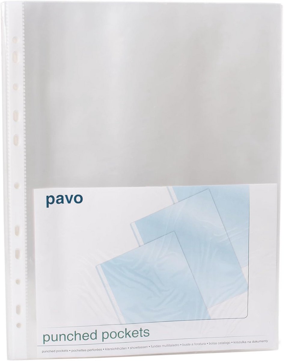 Premium Showtassen A4 - 80 Micron Glashelder Transparant - Verpakking van 100