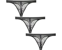 Comfortabele IJzige Zijden Heren String Ondergoed T-Back G-String
