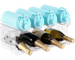 Unyqoos® Ruime drankhouder voor koelkast en keuken met capaciteit voor 8 flessen