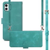imoshion Hoesje - Geschikt voor Apple iPhone 11 - Bookcase met koord - Turquoise