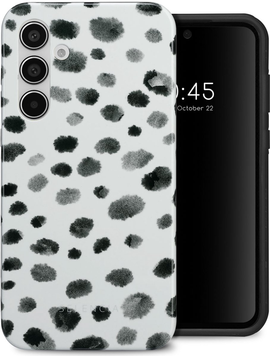 Selencia Hoesje - Geschikt voor Samsung Galaxy A55 (5G) - Backcover - Trendy Leopard
