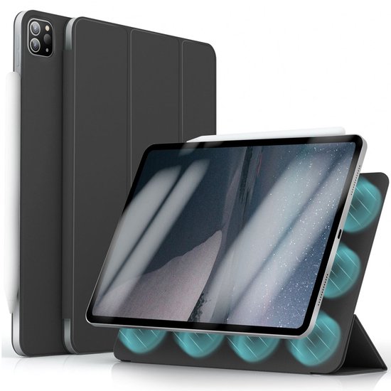 imoshion Tablet Hoes - Geschikt voor Apple iPad Pro 13 (2025) M5 / Pro 13 (2024) M4 - Magnetic Bookcase - Zwart