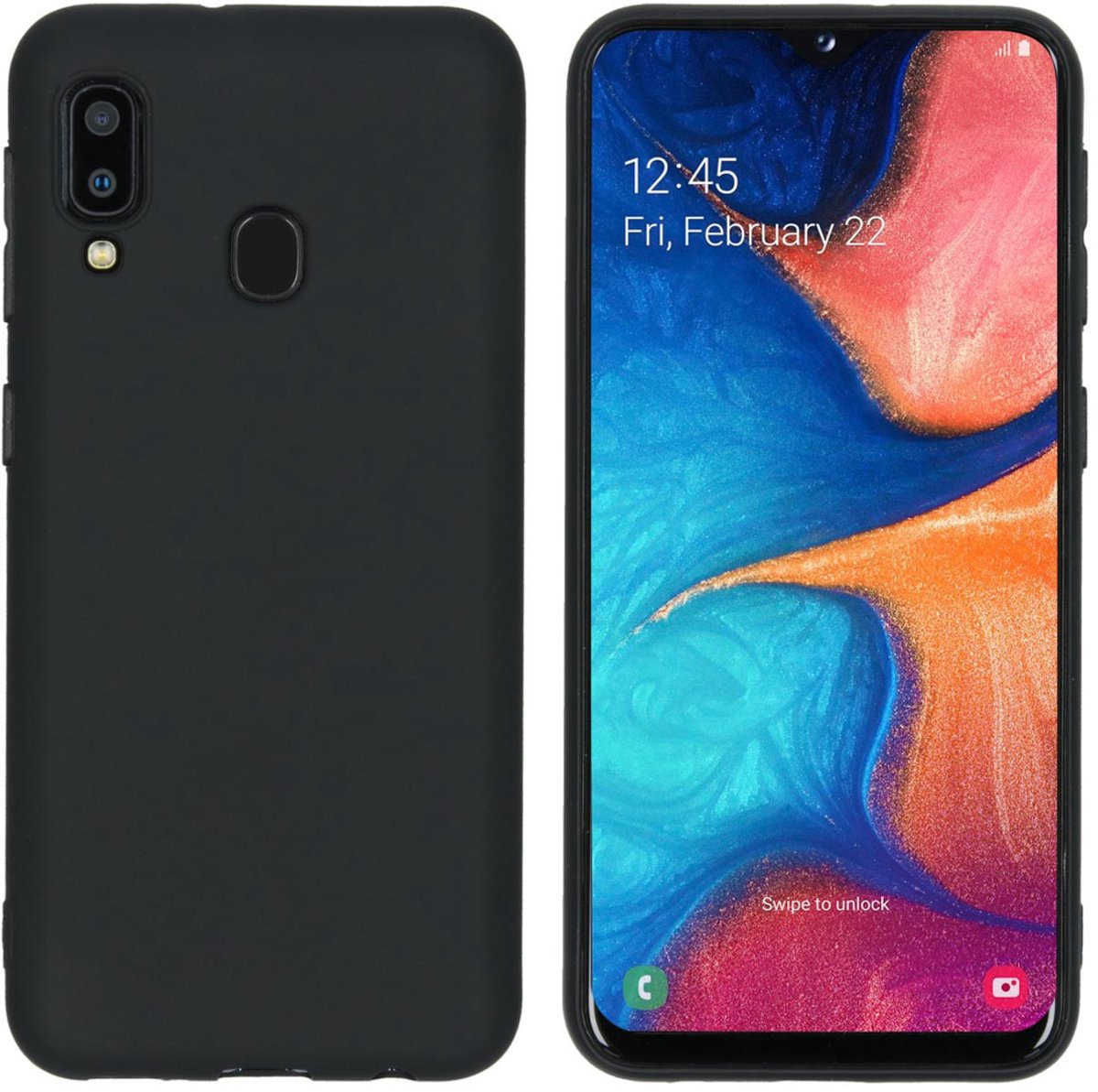 imoshion Hoesje - Geschikt voor Samsung Galaxy A20e - Color Backcover - Zwart