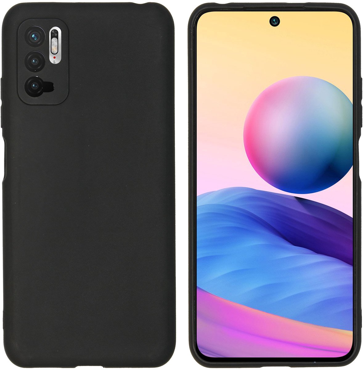 imoshion Hoesje - Geschikt voor Xiaomi Redmi Note 10 (5G) - Color Backcover - Zwart