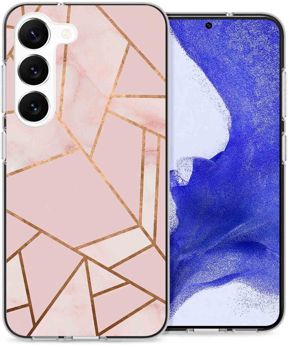 imoshion Hoesje - Geschikt voor Samsung Galaxy S23 Plus - Design hoesje - Pink Graphic