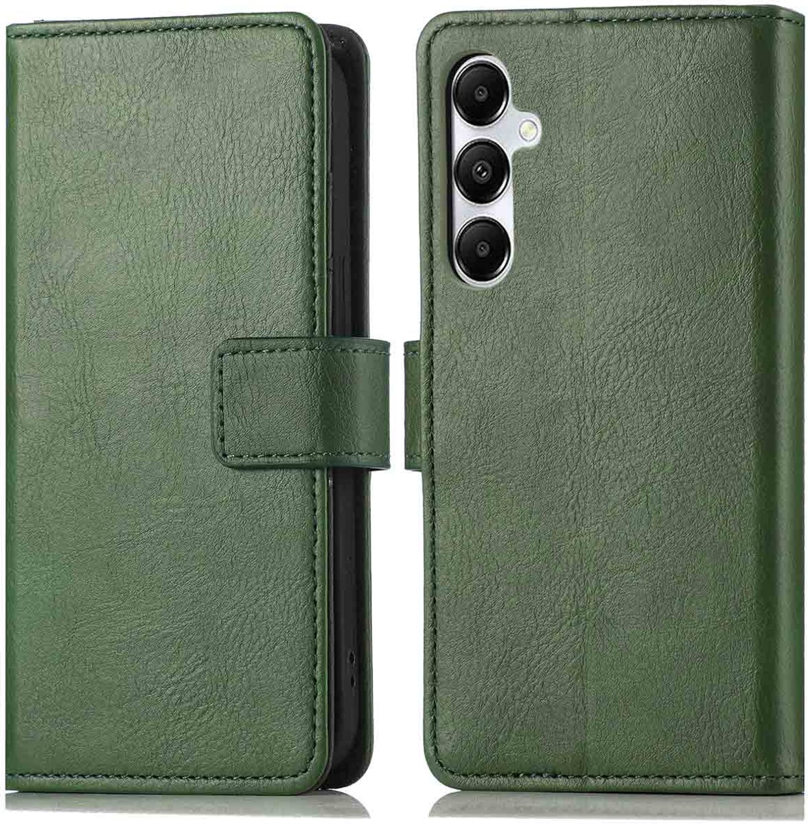 imoshion Hoesje - Geschikt voor Samsung Galaxy A35 - Luxe Bookcase - Groen