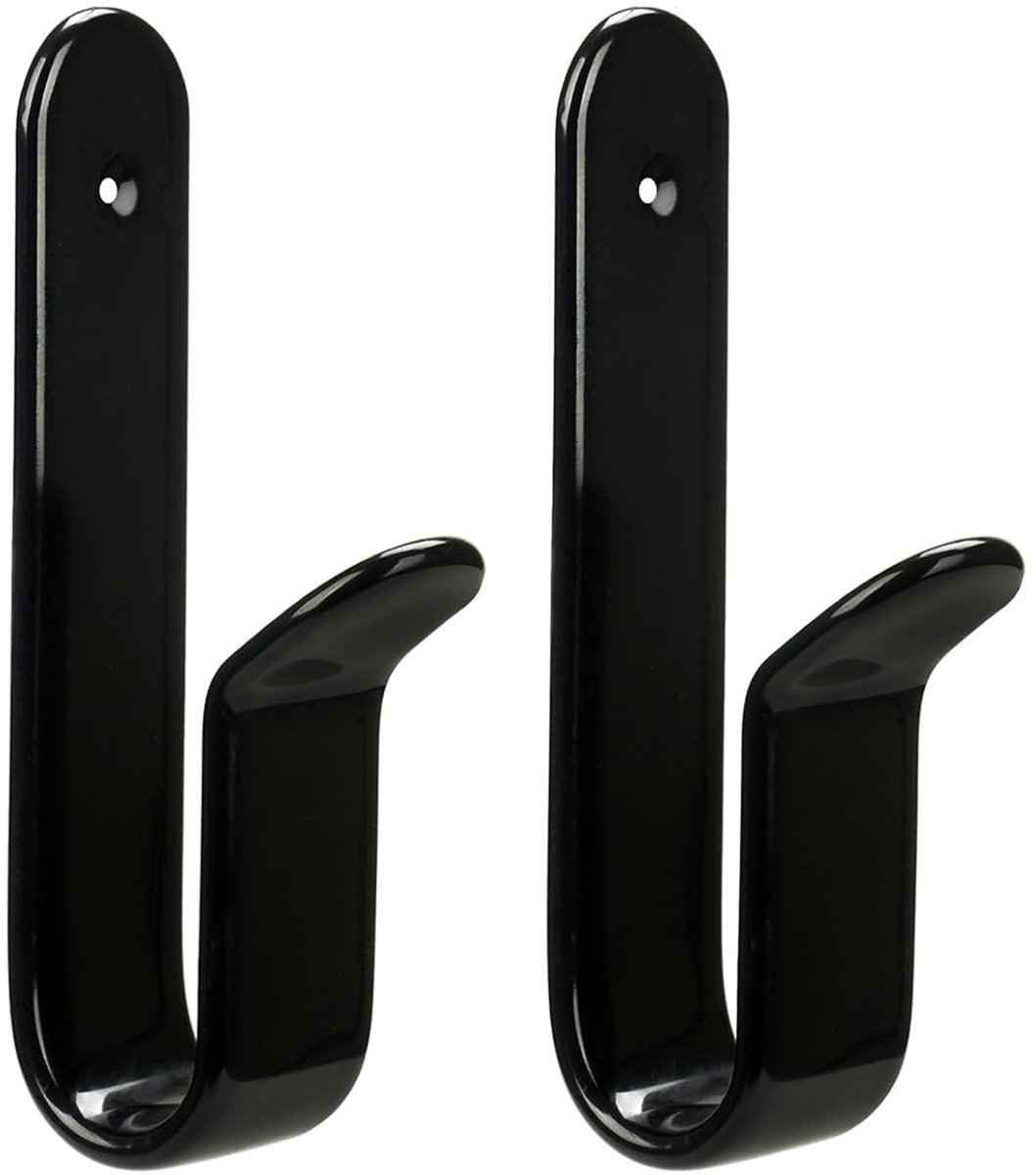 2 Stuks - Skateboard wandhouder - Met schroeven - 10*3,3*2 cm - RVS - Opberghaken - Snowbo