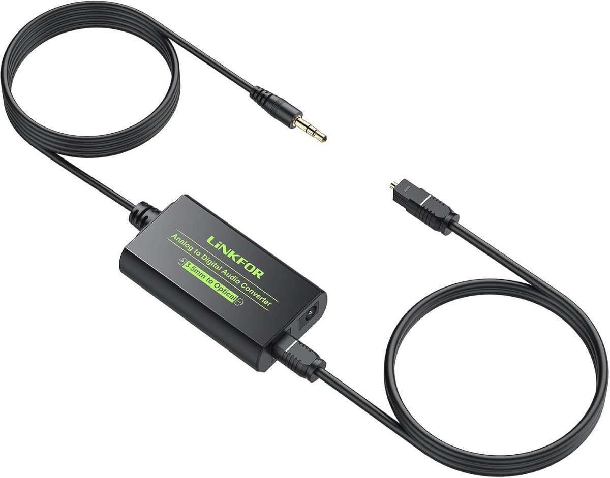 3,5 mm Naar SPDIF-Converter voor Digitale Audio Met Optische Kabel