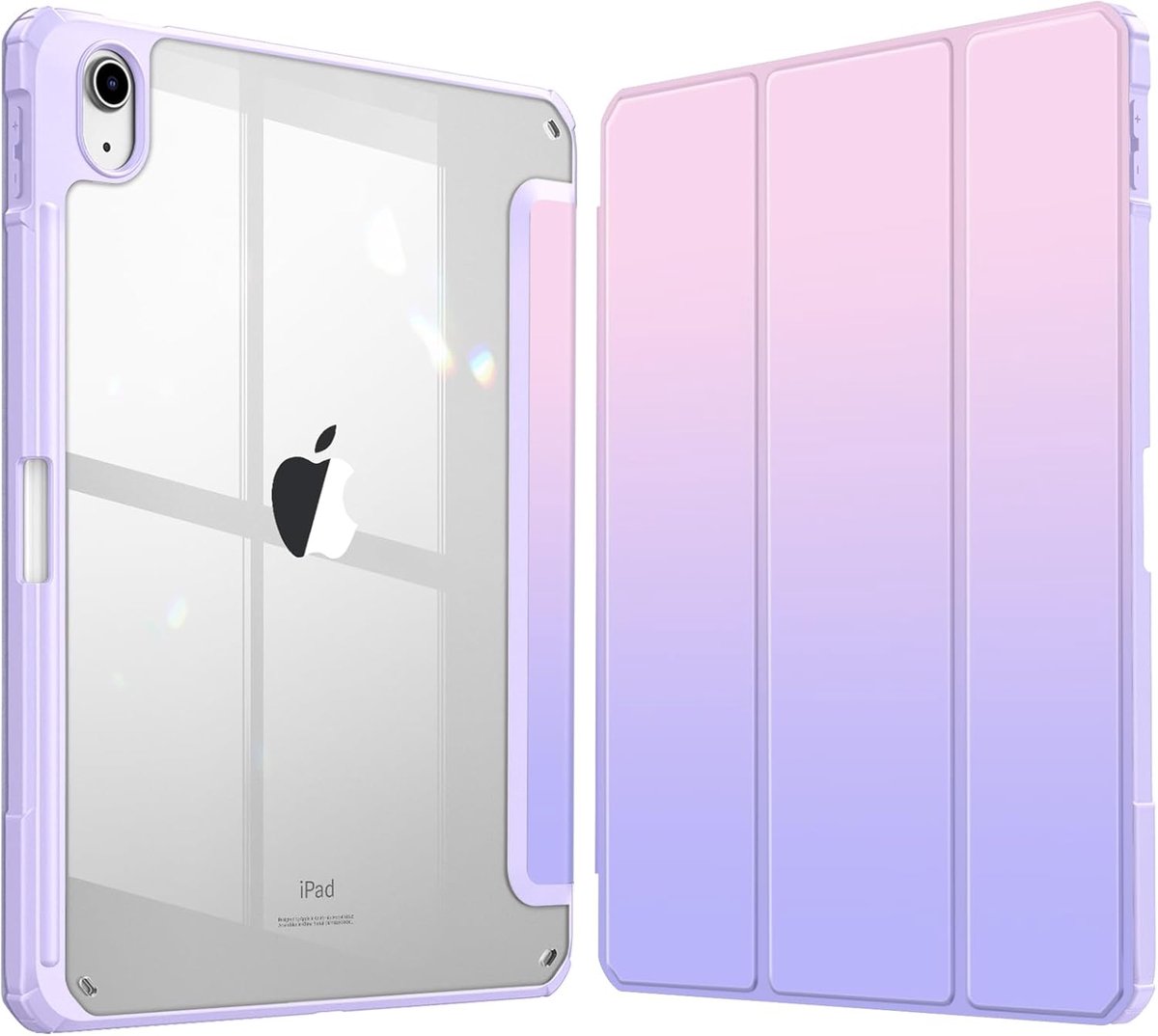 Zandarix Geschikt voor Apple iPad A16 (2025) - Book Case - Automatische Slaap/Waak Functie - Ingebouwde Potloodhouder - Tablethoes - Fantasy Ombre