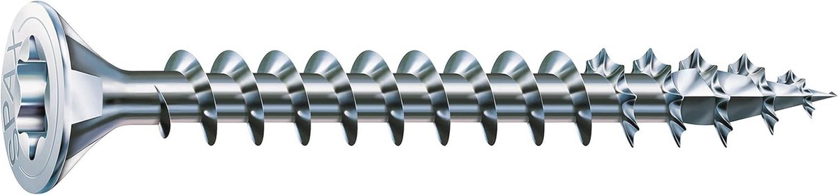 Universele Schroef 4 x 16 mm - 1000 stuks, Voldraad, Verzonken Kop, T-STAR plus T20, 4CUT, WIROX