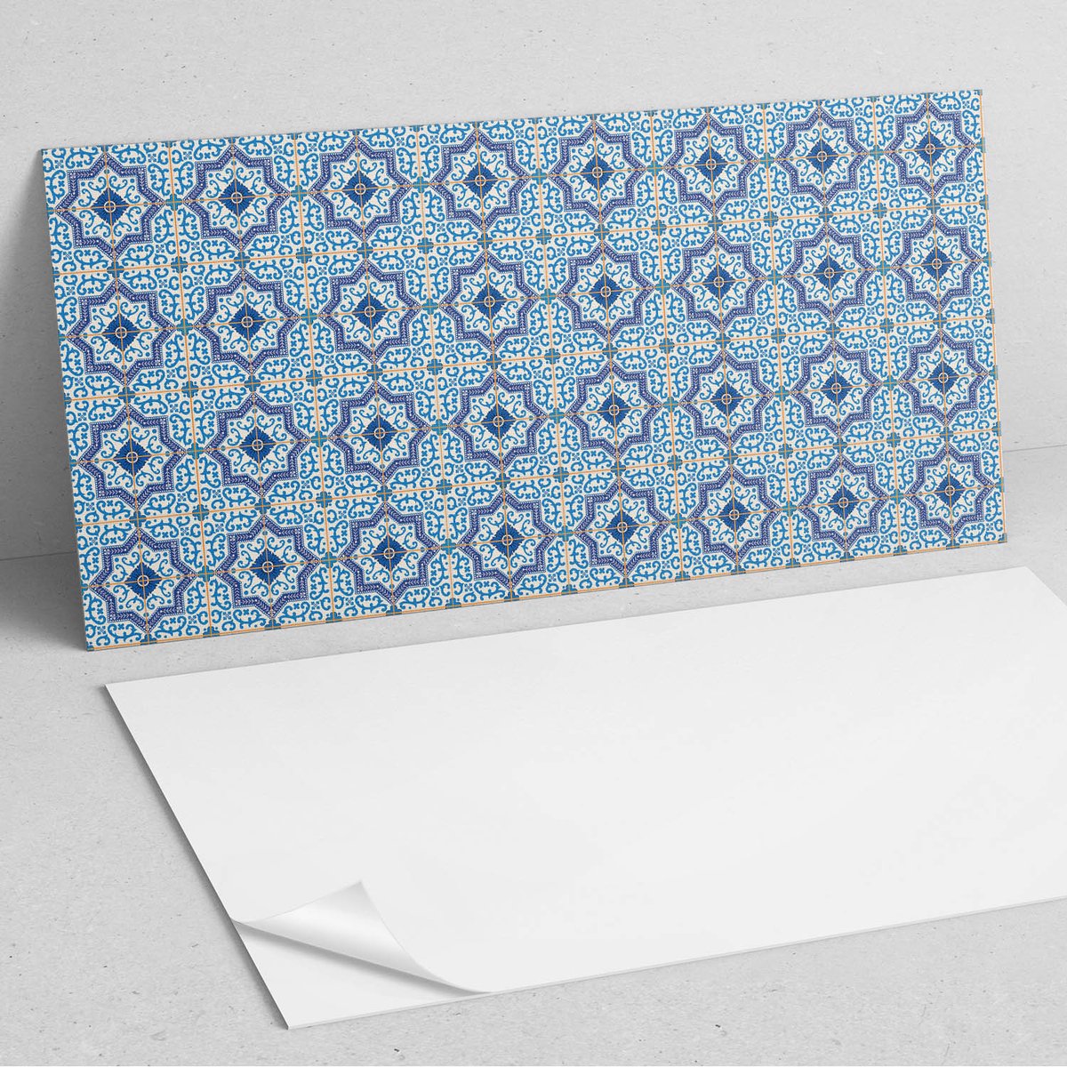 Coloray Wandpanelen Zelfklevend - Tegelpatroon met ornamenten PVC Wandpaneel - 100 cm x 50