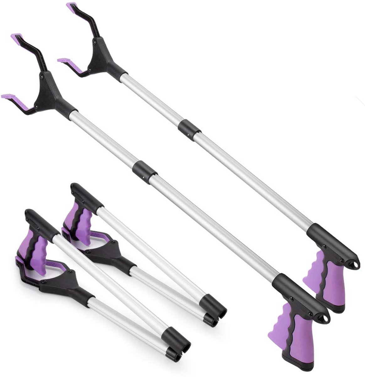 32 inch Opvouwbare Grijper voor Ouderen - 2 Pack Klauwgrijpers