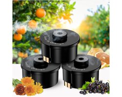 Auto Luchtverfrisser Navullingen (3-pack) van MMOBIEL – Etherische Olie Geuren Voor Diffuser – Langdurige Geur – 3 Niveaus – Autoparfum – Luchtbevochtiger, Luchtreiniger - Love In Orange Pomelo Geur