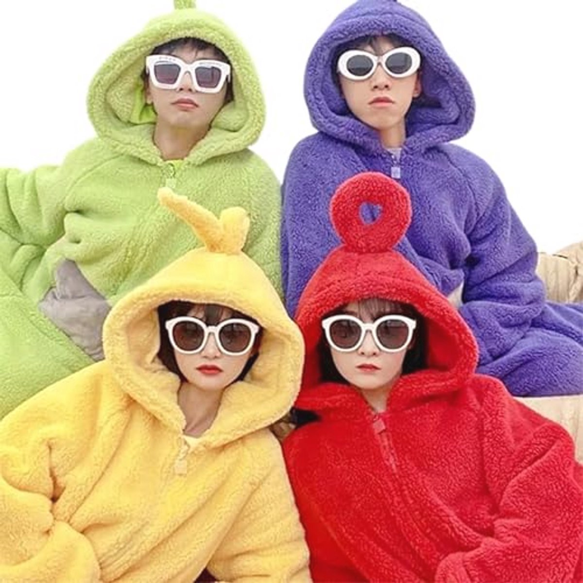 Fleece Nachthemd voor Volwassenen, Zacht en Warm Cartoon Homewear, Winter Pyjama 169-173cm
