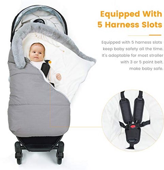 Luxe Voetzakken voor Kinderwagens - Waterdichte Babyvoetenzak voor Winter - Universele Kinderwagenaccessoires van LUXE. — afbeelding 2