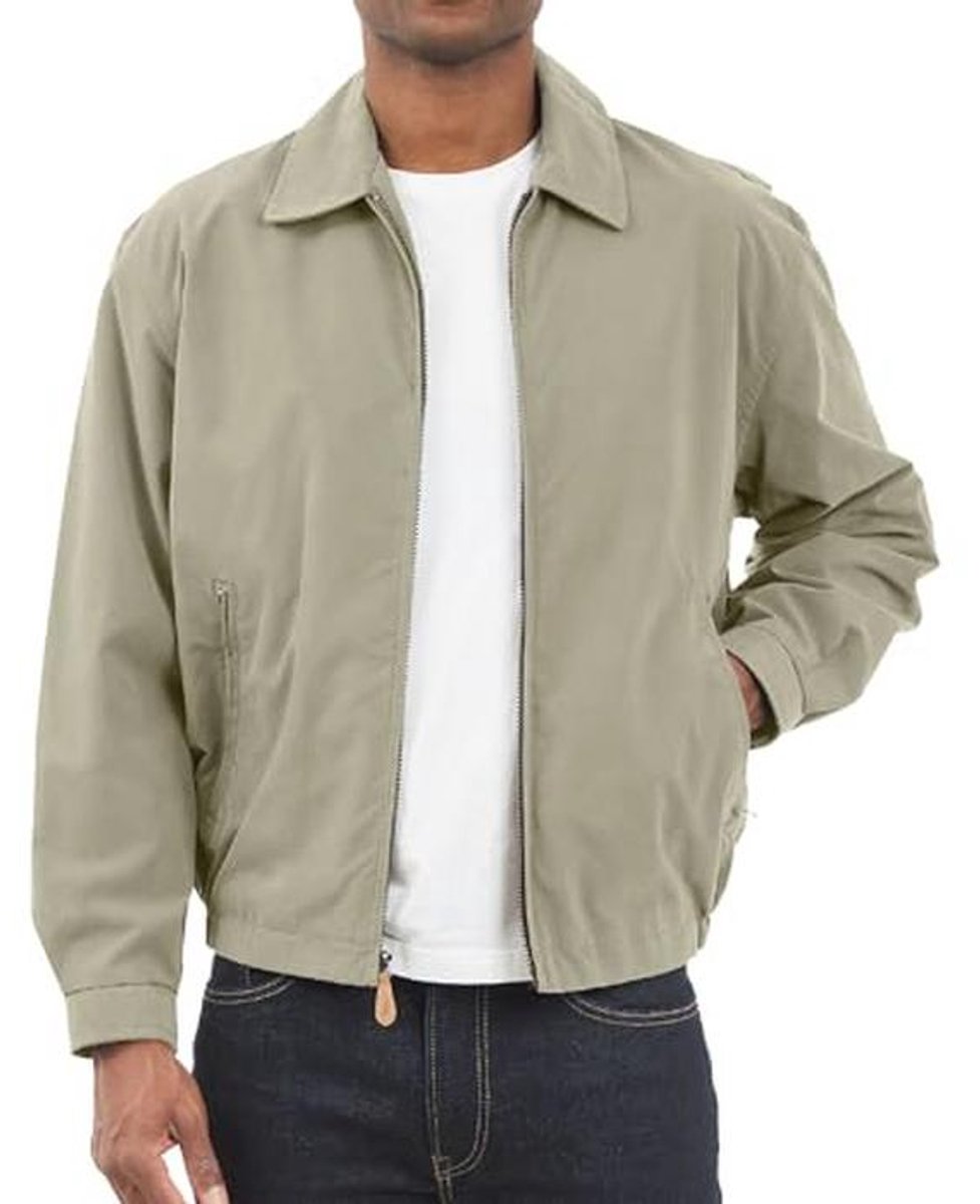 Heren Lichtgewicht Golf Jacket met Rits en Waterbestendige Bescherming – Ideaal voor Koele Maanden