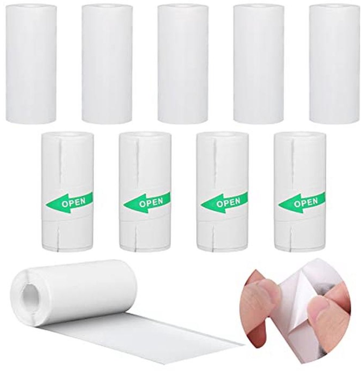 10 rollen thermisch papier voor instant camera's en zelfklevende stickers