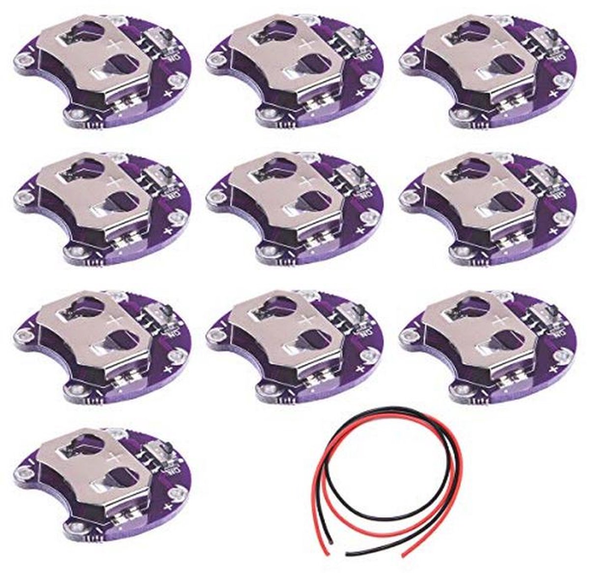 Multipack Knoopcelbatterijhouders voor Arduino - CR2032 Muntcel Batterij Mount Modules