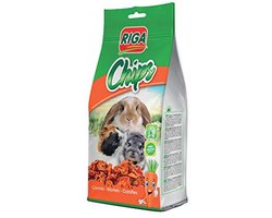 Wortel Chips voor Knaagdieren - Gezonde Snack voor Cavia's en Konijnen - 50g