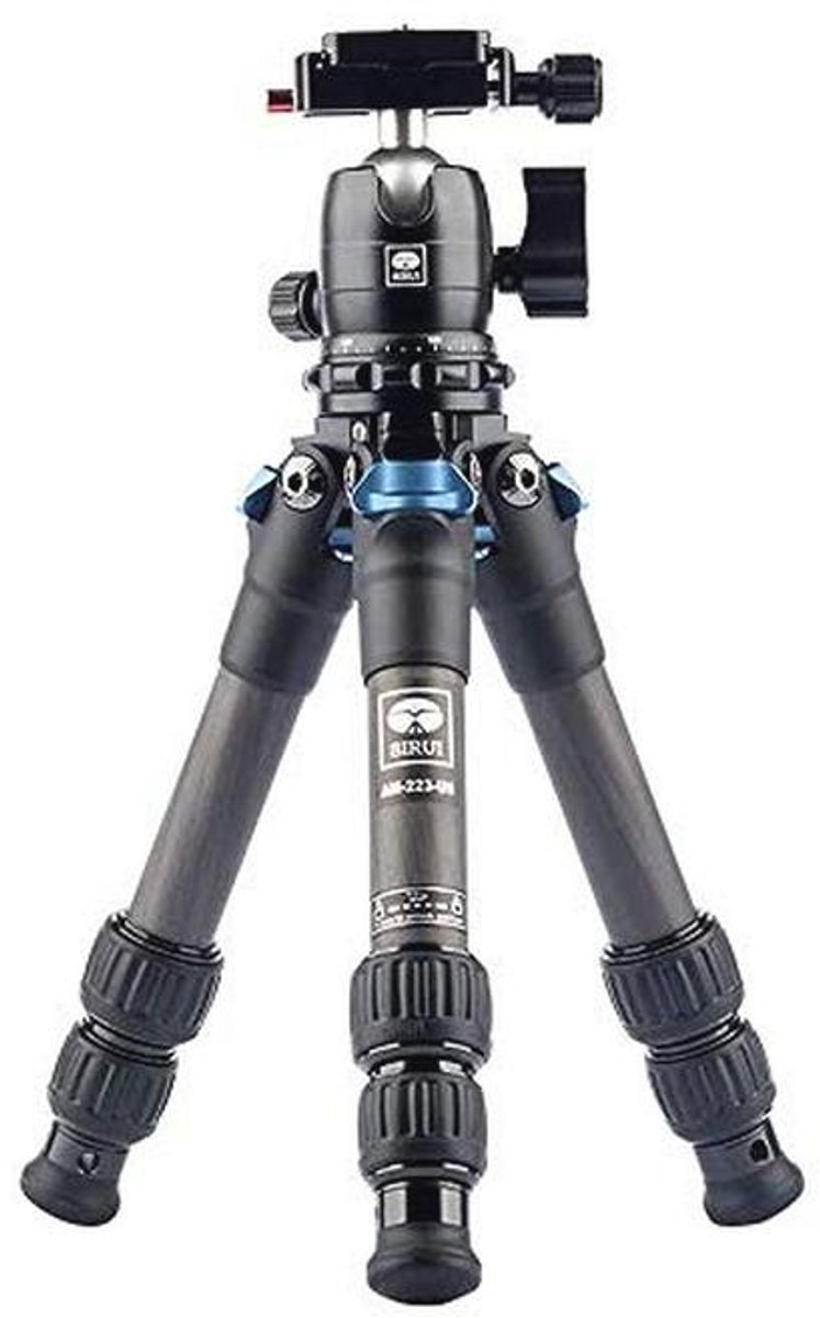 Compact Carbon Fiber Mini Tripod met 360° Bal Hoofd voor Professionele Fotografie