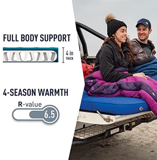 Zelfopblazende Slaapmat voor Winter Camping - Comfort Deluxe - 4 Seizoenen - 183 x 64cm van Merkloos — afbeelding 3