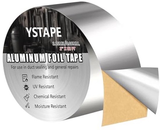 Waterdichte aluminium plakband voor reparatie van metalen oppervlakken